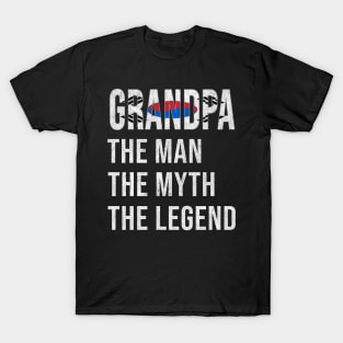 Grand Father South Korean Grandpa The Man The Myth The Legend - Gift for South Korean Dad With Roots From  South Korea T-Shirt